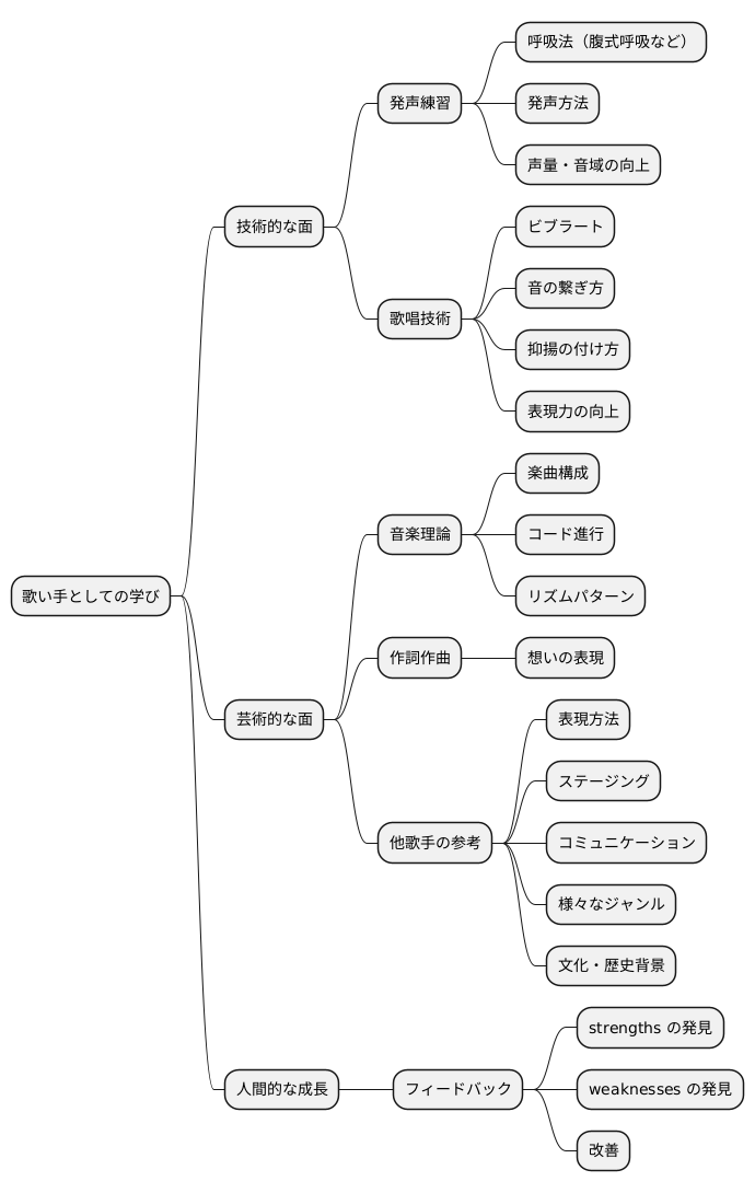 歌い手の学び