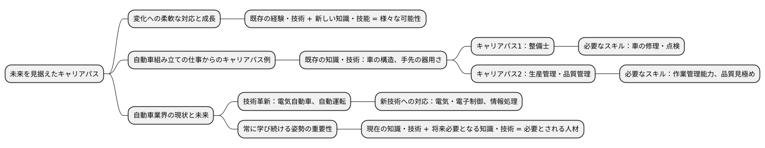 未来を見据えたキャリアパス