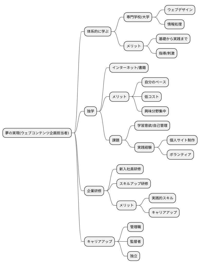 目指す道
