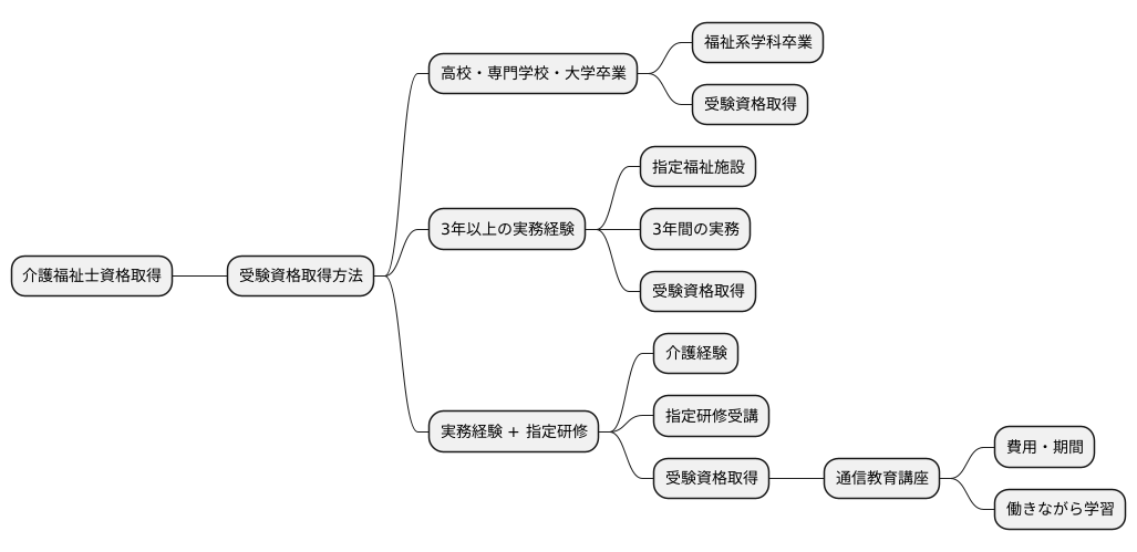 資格取得の道筋