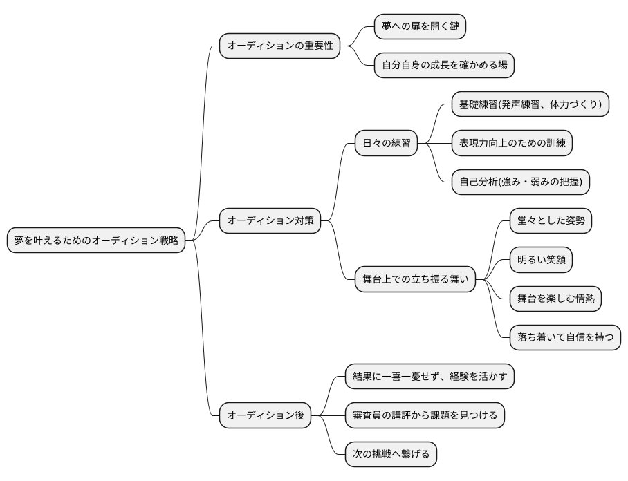 オーディション:チャンスをつかむために